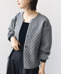 SHIPS WOMEN/【WEB限定】〈手洗い可能〉キルティング ジャカード カーディガン/507781541