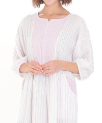 Narue/ナルエー Narue シャーリングダブルガーゼストライプワンピース/507782274