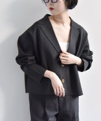 quaranciel/quaranciel:〈手洗い可能〉コンパクト ワイド テーラード ニット ジャケット/507782303