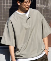 GLOSTER/【TAION/タイオン】別注 ミリタリー Ripstop ヘンリーネック 半袖Tシャツ ユニセックス/507741911