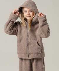 TeddyShop/テディショップ Teddyshop キッズ 長袖テディなモコモコフード付きジップルームウェア 上下2点セット/507783491