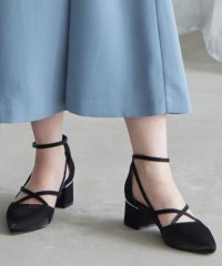 metoi/メトワ metoi クロスストラップ チャンキーヒール パンプス オケージョン お呼ばれ 綺麗目 フォーマル 結婚式 二次会 お呼ばれ 謝恩会 パーティー/507784114