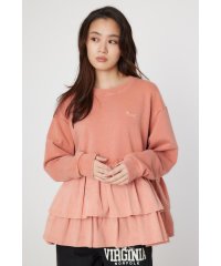 RODEO CROWNS WIDE BOWL/ピグメント布帛ドッキングトップス/507784255