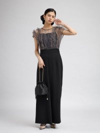 petirobe/プチローブ petirobe チュールフリルパンツドレス/507784335