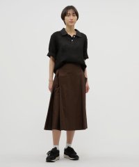 MARGARET HOWELL/COTTON RAMIE CHAMBRAY SKIRT/507784400
