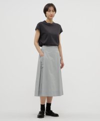 MARGARET HOWELL/COTTON RAMIE CHAMBRAY SKIRT/507784400