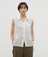 MARGARET HOWELL/LINEN CHAMBRAY SHIRT/507784402