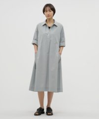MARGARET HOWELL/COTTON RAMIE CHAMBRAY DRESS/507784403
