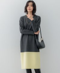 NIJYUSANKU（LARGE SIZE）/【WEB&一部店舗限定カラーあり/洗える】ミラノリブ バイカラーニットワンピース/507785667