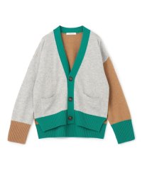 MACPHEE/NZ LAMB 9G Vネックカーディガン/506605877