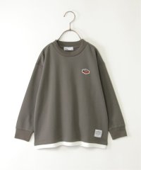 ikka kids/【メディア紹介商品】ミニ裏毛ワッペン裾レイヤープルオーバー（120〜160cm）/506883290