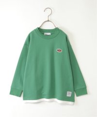 ikka kids/【メディア紹介商品】ミニ裏毛ワッペン裾レイヤープルオーバー（120〜160cm）/506883290