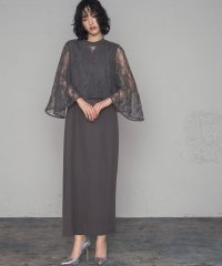 GIRL/ガール GIRL 【3WAY 着回しを楽しめる】レース ケープ Iライン ロング 結婚式 ワンピース パーティードレス オケージョンドレス お呼ばれ/507786709