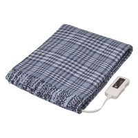 ZENKEN/ゼンケン 電気ひざ掛け 膝掛け ひざかけ 毛布 ブランケット 日本製 洗える 電磁波カット チェック 電気ひざかけ ZR－51LT/507786770