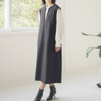 maison de LATIR/メゾンドラティール maison de LATIR キーネックベストロング丈ワンピース/507786794