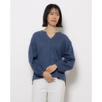 BAZAINE/バゼーヌ BAZAINE 袖レースVネックシャツ/507786894