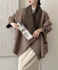 DECADE CLASSIC/ディケイドクラシック DECADE CLASSIC DECADE CLASSIC/モダンドレープ ショートウールジャケット/507787114