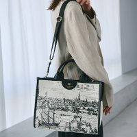 TOPKAPI/トプカピ TOPKAPI キャンバス プリント ショルダー付き A4 トートバッグ/507787194