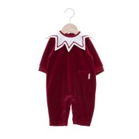 petit main/プティマイン petit main Xmas なりきりサンタ帽付きカバーオール【返品不可商品】/507787741