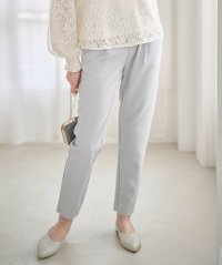 Ranan/ラナン RANAN UVカット/接触冷感 美脚シルエットタックパンツ （股下65cm）/501498837