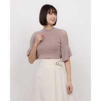 12Twelve Agenda/トゥエルブアジェンダ 12Twelve Agenda プチハイネック肩レースフレアスリーブニットプルオーバー/507619724