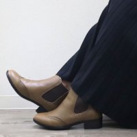 Kobe Oasis/コウベオアシス 神戸オアシス 【天然皮革】Wサイドゴア・ウイングチップショートブーツ EEE/507716665