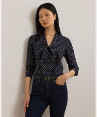 LAUREN RALPH LAUREN/ポルカドット ジョーゼット タイネック ブラウス/507737346