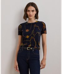 LAUREN RALPH LAUREN/プリント コットンブレンド ショートスリーブ セーター/507737354