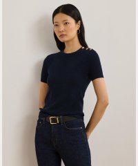 LAUREN RALPH LAUREN/ボタントリム コットン ショートスリーブ セーター/507737355