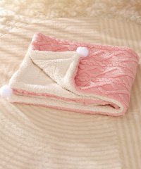 aimoha/アイモハ aimoha aimoha home/ポンポン付き ペット用ボアブランケット 【返品不可商品】/507787475