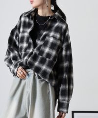 atONE/アットワン atONE 起毛チェックロングシャツ/507788468