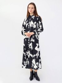 Aga/アーガ Aga インクアートプリントロングワンピース/507788520
