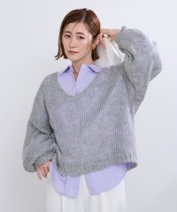 ur's/透かし編みVネックプルオーバー/507788724