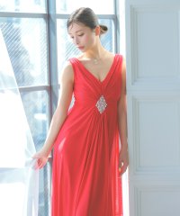 Tika/ティカ Tika キャバドレス VネックウエストパールノースリーブAラインロングドレス (Sサイズ～XXLサイズ)/507789195