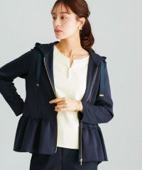 EMILYAN/エミリアン Emilyan 無敵のパーカー【洗える・UV CUT・ストレッチ・軽量・接触冷感】ハイストレッチダンボールニット・ティアードフリルパーカー/507789392