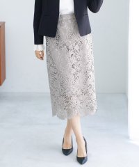 WHITE JOOLA/ホワイトジョーラ WHITE JOOLA スカラップレースロングタイトスカート/507789397