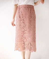 WHITE JOOLA/ホワイトジョーラ WHITE JOOLA スカラップレースロングタイトスカート/507789397