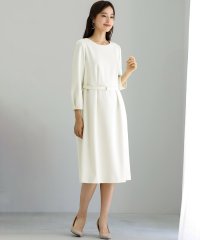 WHITE JOOLA/ホワイトジョーラ WHITE JOOLA ダブルピケクロス・きちんと見えワンピース/507789408