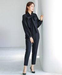 WHITE JOOLA/ホワイトジョーラ WHITE JOOLA ダブルピケクロス・BIGボウタイブラウス＆美脚テーパードパンツ/507789413