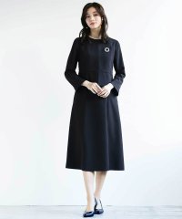 WHITE JOOLA/ホワイトジョーラ WHITE JOOLA 【洗濯機可！ストレッチ！防シワ！】慶事・弔事で使える！ペプラムジャケットレイヤード風ワンピース/507789422