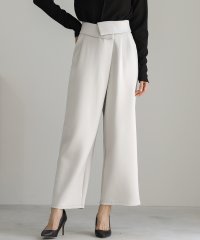 EMILYAN/エミリアン Emilyan 【洗濯機OK♪UVカット！全方位ストレッチ♪軽い着心地♪】ハイストレッチダンボールニット・ウエスト折り返しワイドパンツ/507789424