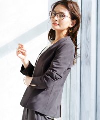 EMILYAN/エミリアン Emilyan 【手洗いできるハイストレッチジョーゼット】カラーレスジャケット＆テーパードパンツ/セットアップスーツ/507789426