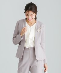 EMILYAN/エミリアン Emilyan 【手洗いできるハイストレッチジョーゼット】カラーレスジャケット＆テーパードパンツ/セットアップスーツ/507789426