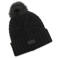 UGG/アグ UGG 帽子 ケーブルビーニー ウィズ ポン ブラック レディース UGG 10089 BLK/507789607