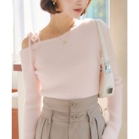 KOBE LETTUCE/コウベレタス KOBE LETTUCE ワンショルダーフェザーニットトップス [N1133]/507789643