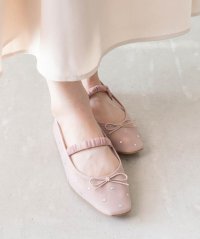RANDA/ランダ RANDA ビジューシアーフラットパンプス/507790124