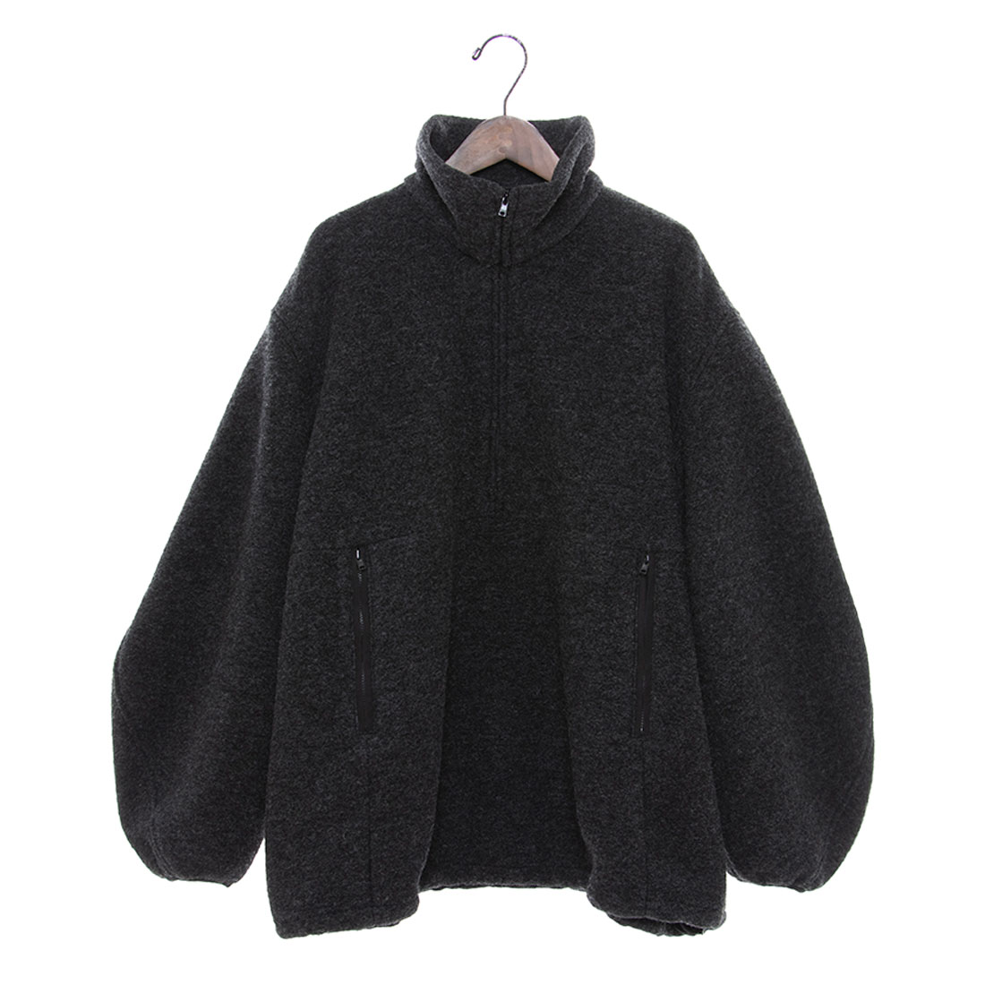 クラネ CLANE SLIVER HALF ZIP TOPS/IVORY/F(507790165 クラネ CLANE SLIVER HALF ZIP TOPS/IVORY/F(507790165
