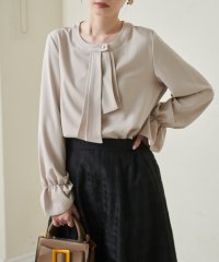 Ranan/ラナン RANAN パール付きボウタイブラウス/507790214