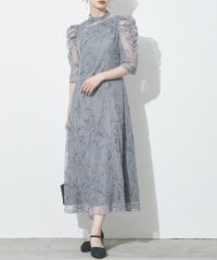 metoi/メトワ metoi カッティング風フリンジ刺繍 ワンピース ドレス 五分袖 透け感 オケージョン お呼ばれ 綺麗目 フォーマル 結婚式 二次会 謝恩会/507790279
