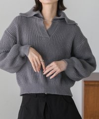 ad thie/アドティエ ad thie 【2024AW新作】ポロショート ニットプルオーバー/507790416